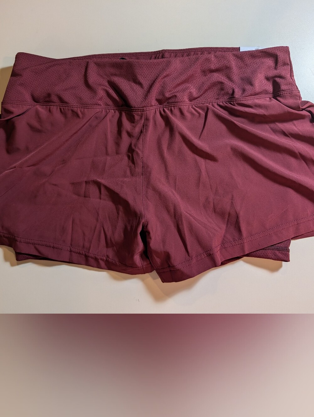 Craft Woman's L Essence 2 In 1 Womens High-Rise Maroon Athletic Shorts NWT